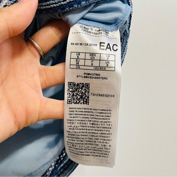 2/40$✨Guess Lulu Blue Stripe Crochet Dress - Picture 11 of 11